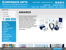 Tablet Screenshot of corporate-gifts.co.uk